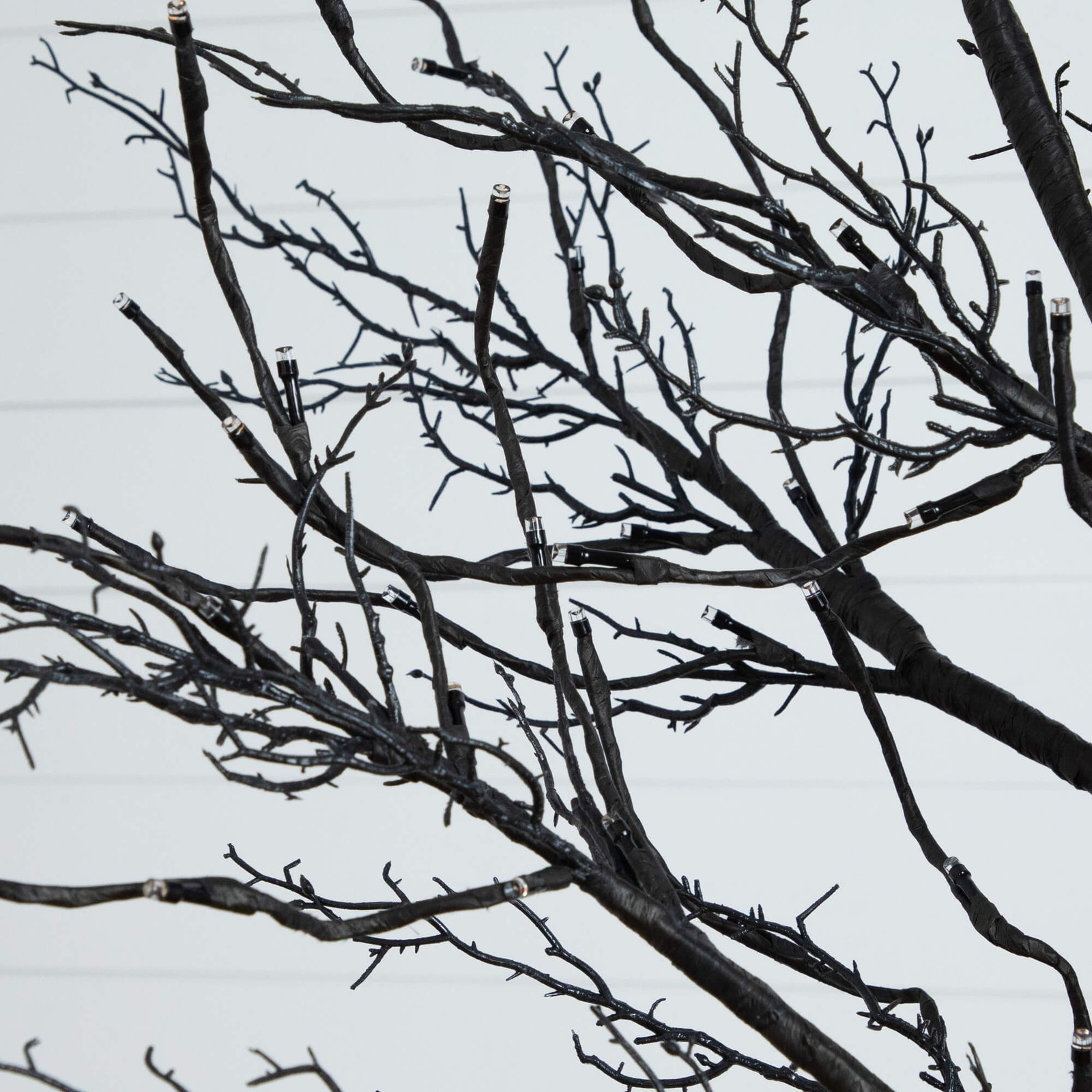 Nearly Natural 8ft Pre-Lit Halloween Deluxe Black Twig Tree w/ 216 LED