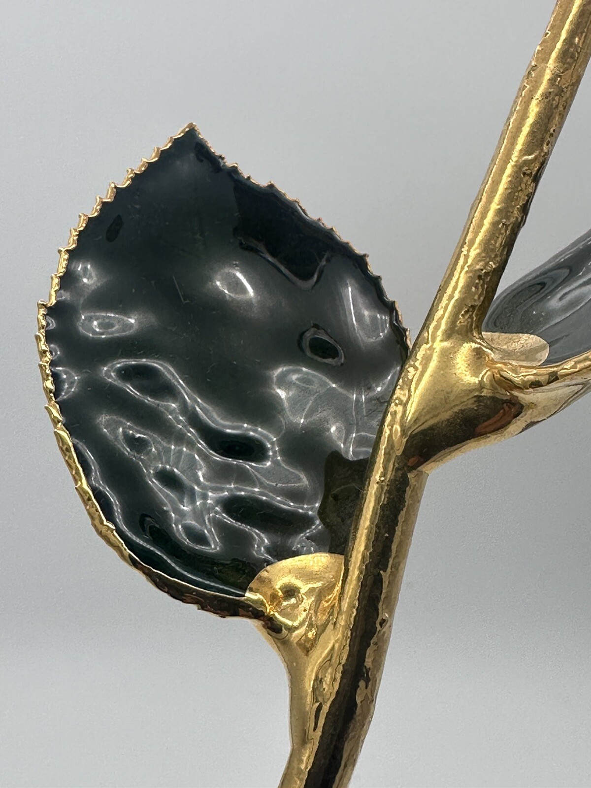 Valentines Day Real Rose Dipped & Preserved In 24 Karat Gold