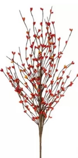 Autumn Fall Primitive Orange Pip Berries Pick 12”