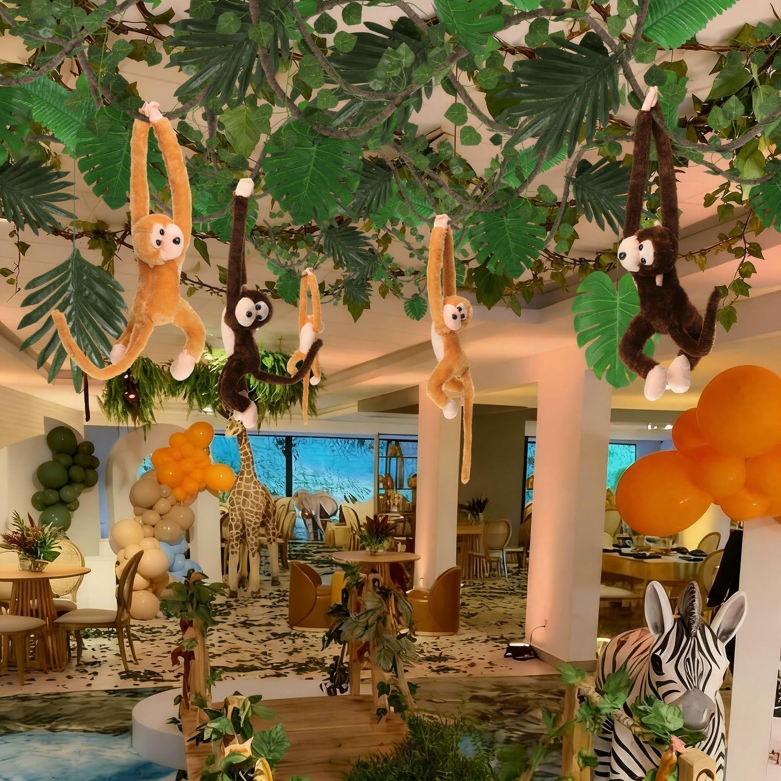 1 Set/ 29 Pcs Jungle Theme Party Decorations Rainforest Classroom Decorations…