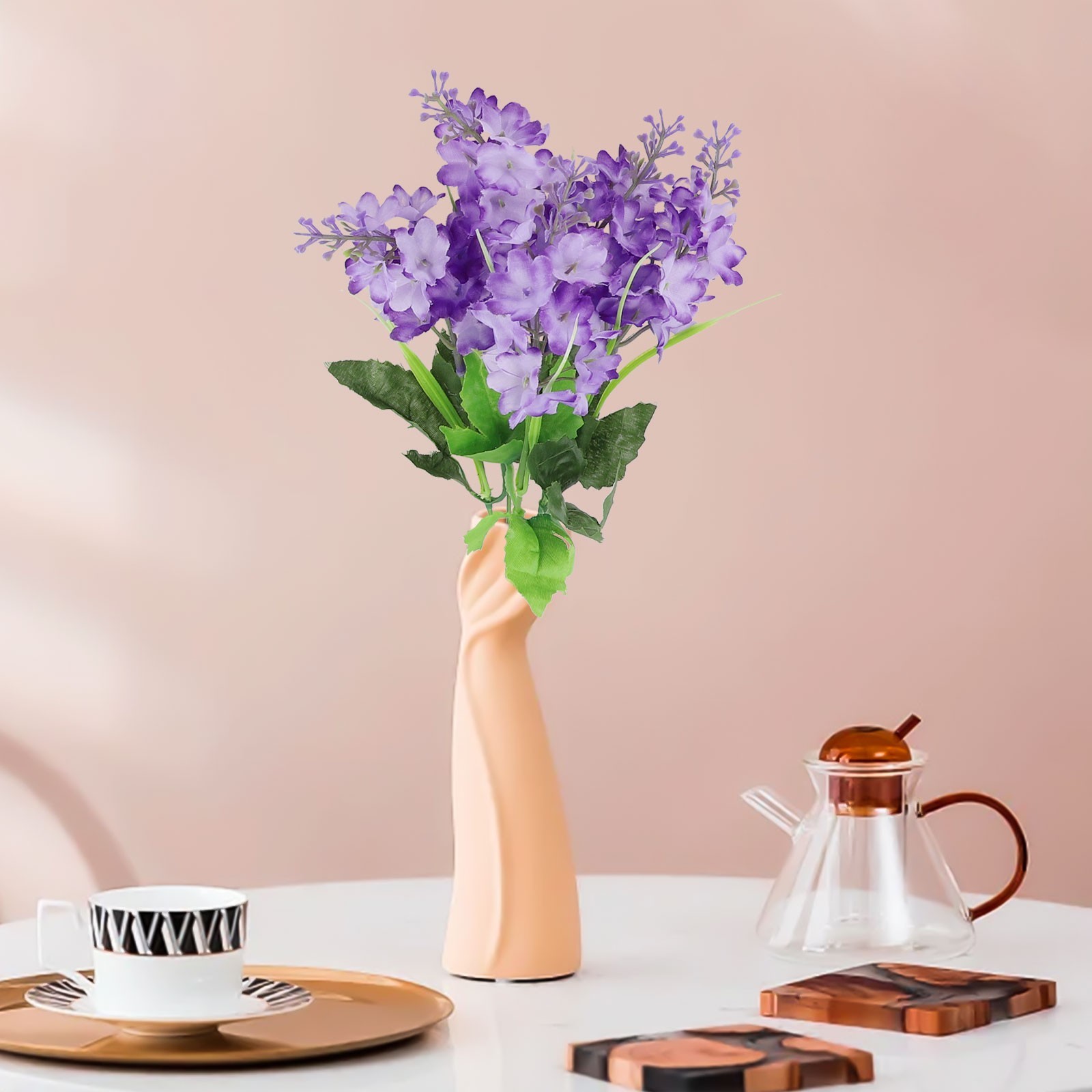 1xArtificial Hyacinth Flowers Bridal Wedding Bouquet Home Party Decoration Gifts