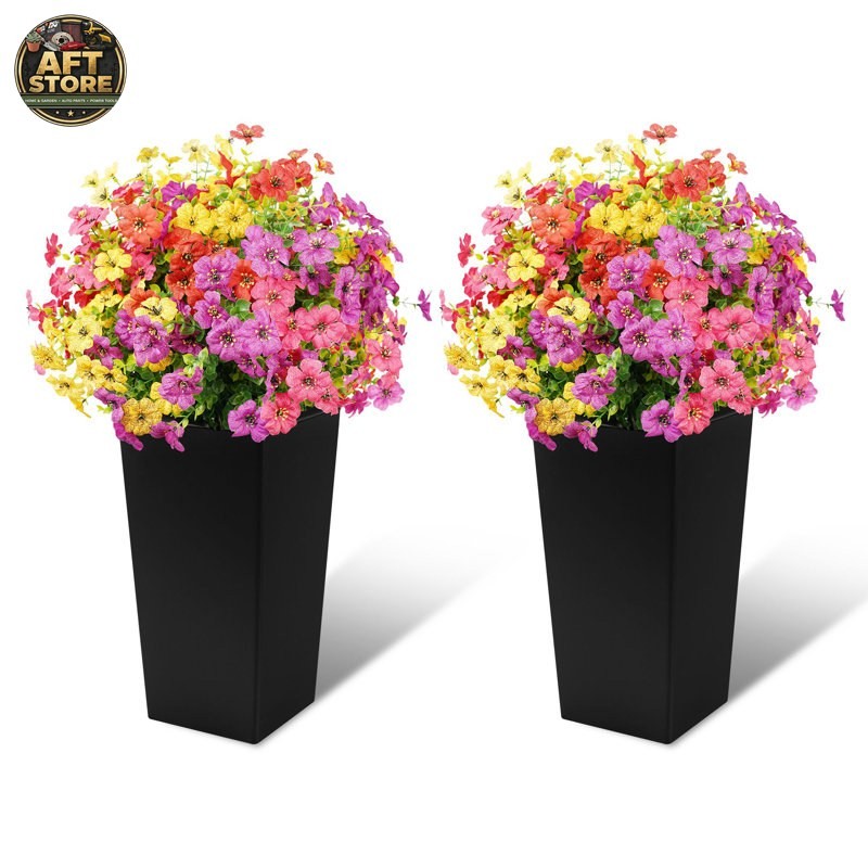 Vitalismo Artificial Violet Ball Topiary Trees – Set of 2