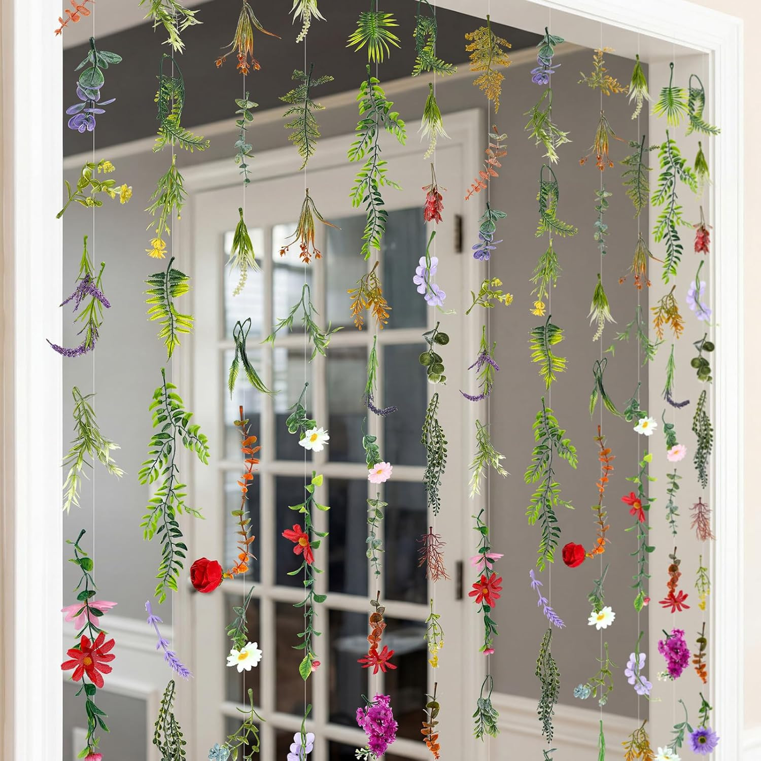 12 Pcs 70.8 Ft Artificial Wildflower Garlands for Wedding and Home Decor