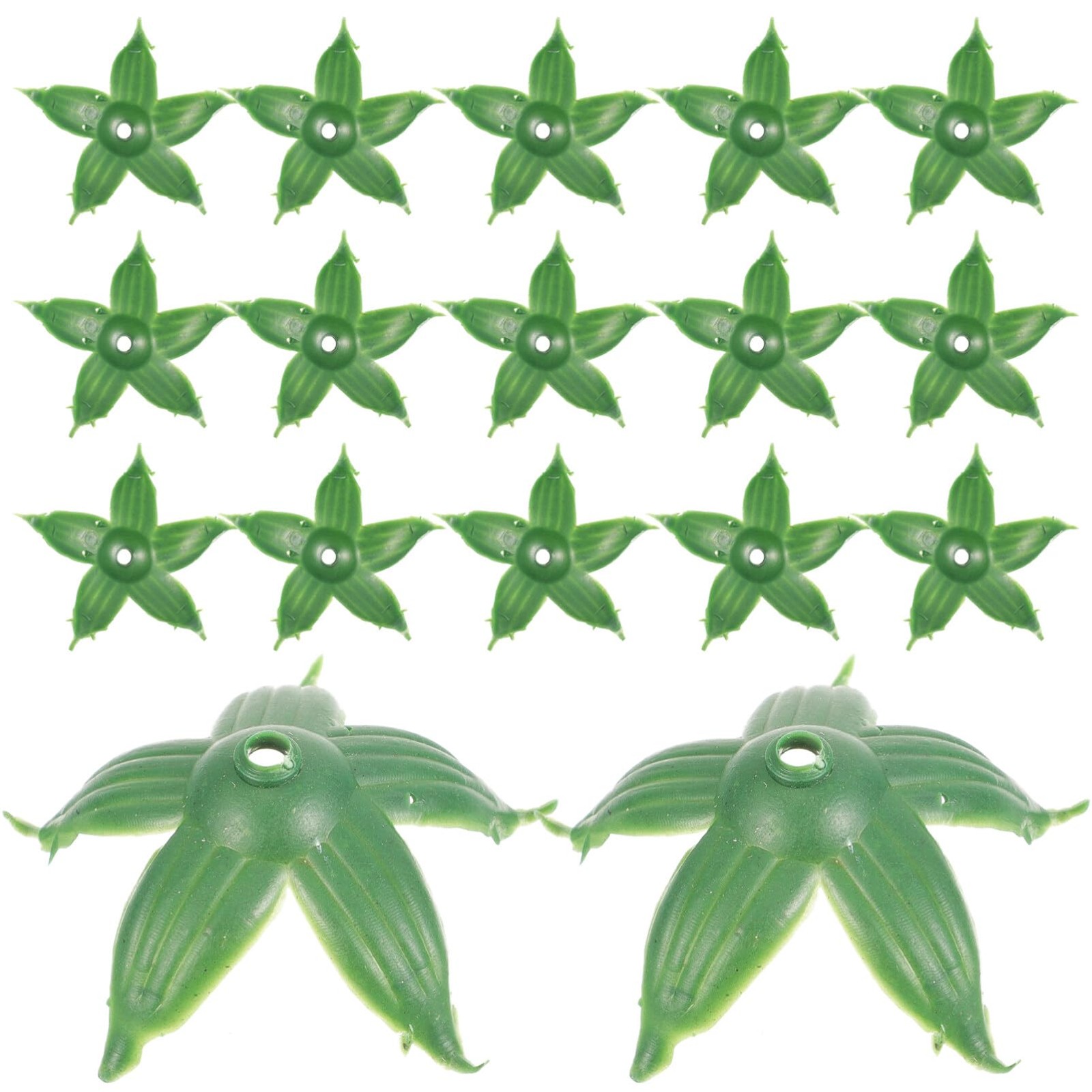 120 Pcs Artificial Flower Calyxes Plastic Sepals 1.97×1.97×0.98 Inch DIY