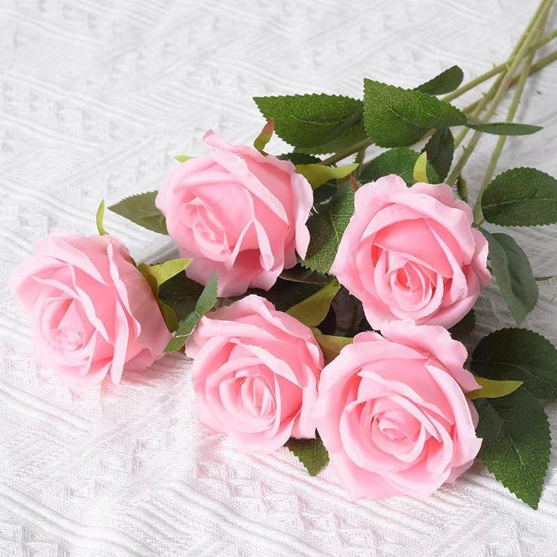 3-20× Red Roses Artificial Flowers Realistic Bouquet Home Decor Valentine Gifts