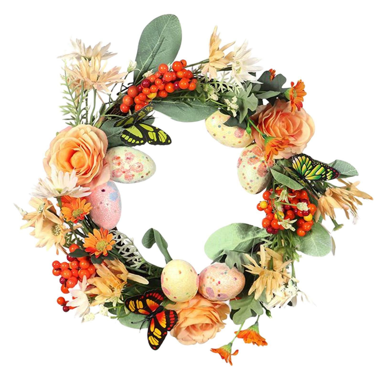 Hanging Easter Wreath Birds Eggs Wreath Gifts for Front Fall