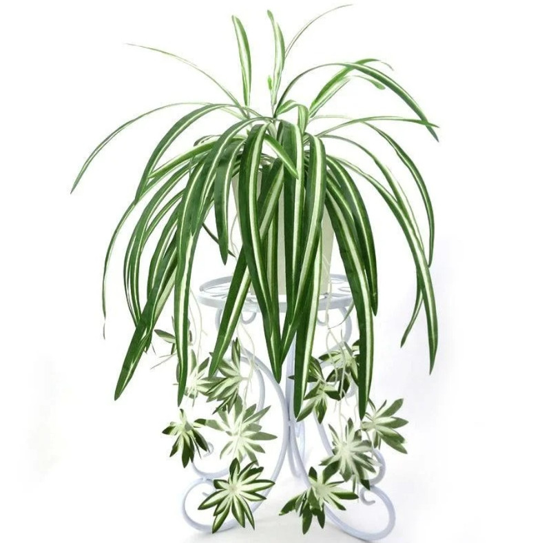 1pc Green Artificial Hanging Chlorophytum Plant Fake Green Wall Decor – NEW