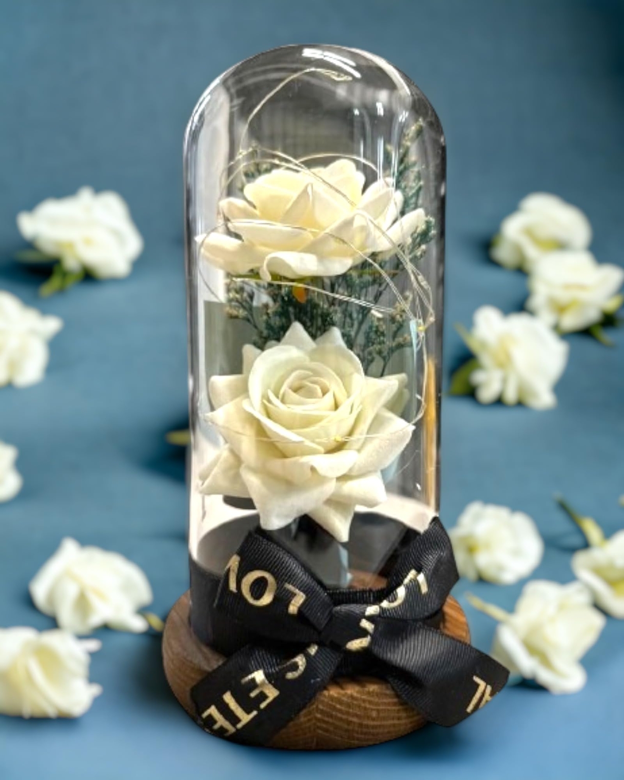 Preserved Rose Gifts for Women Forever Real Rose in Glass Dome Romantice Rose…