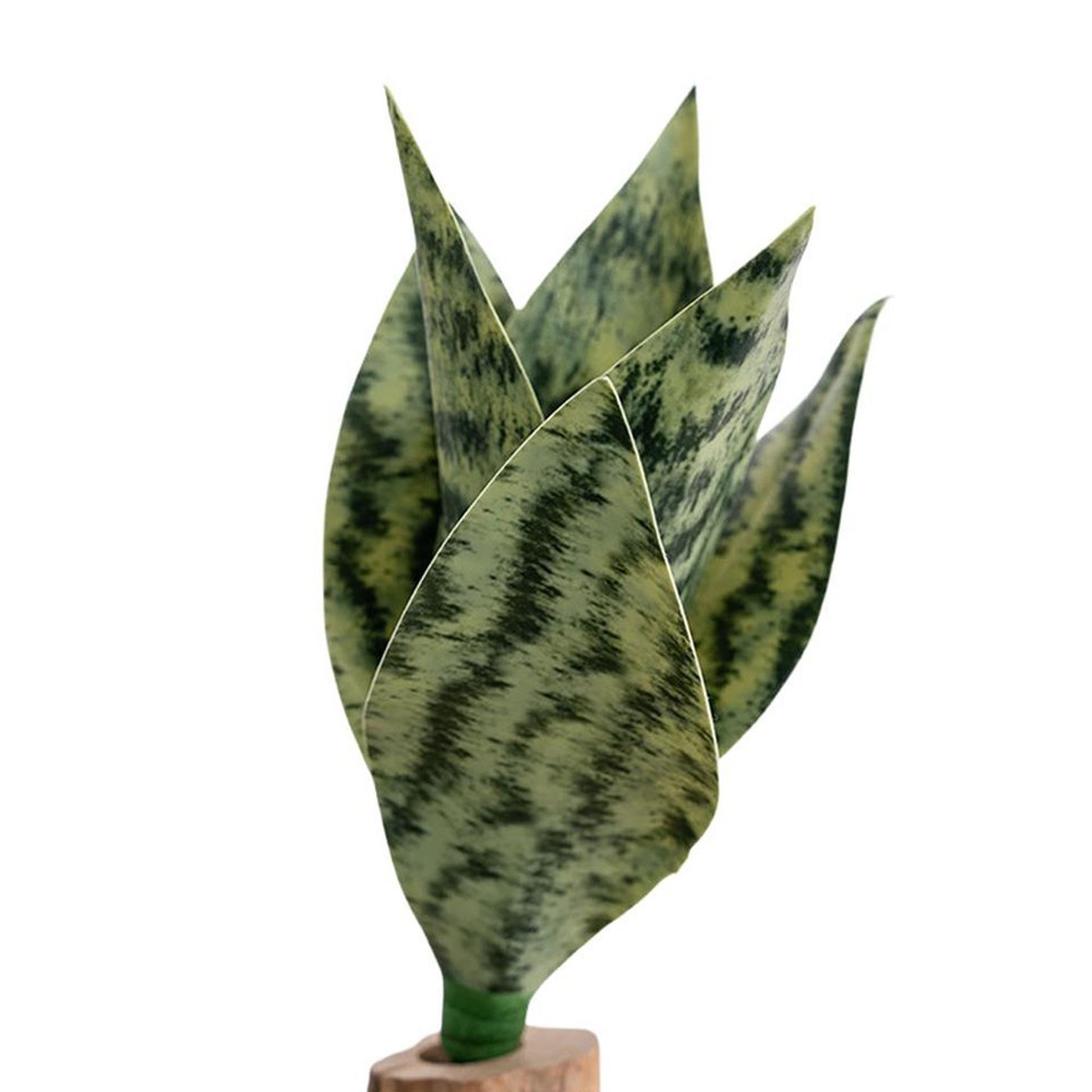 Low Maintenance Soft PVC Artificial Snake Plant Greenery for Indoor Spaces