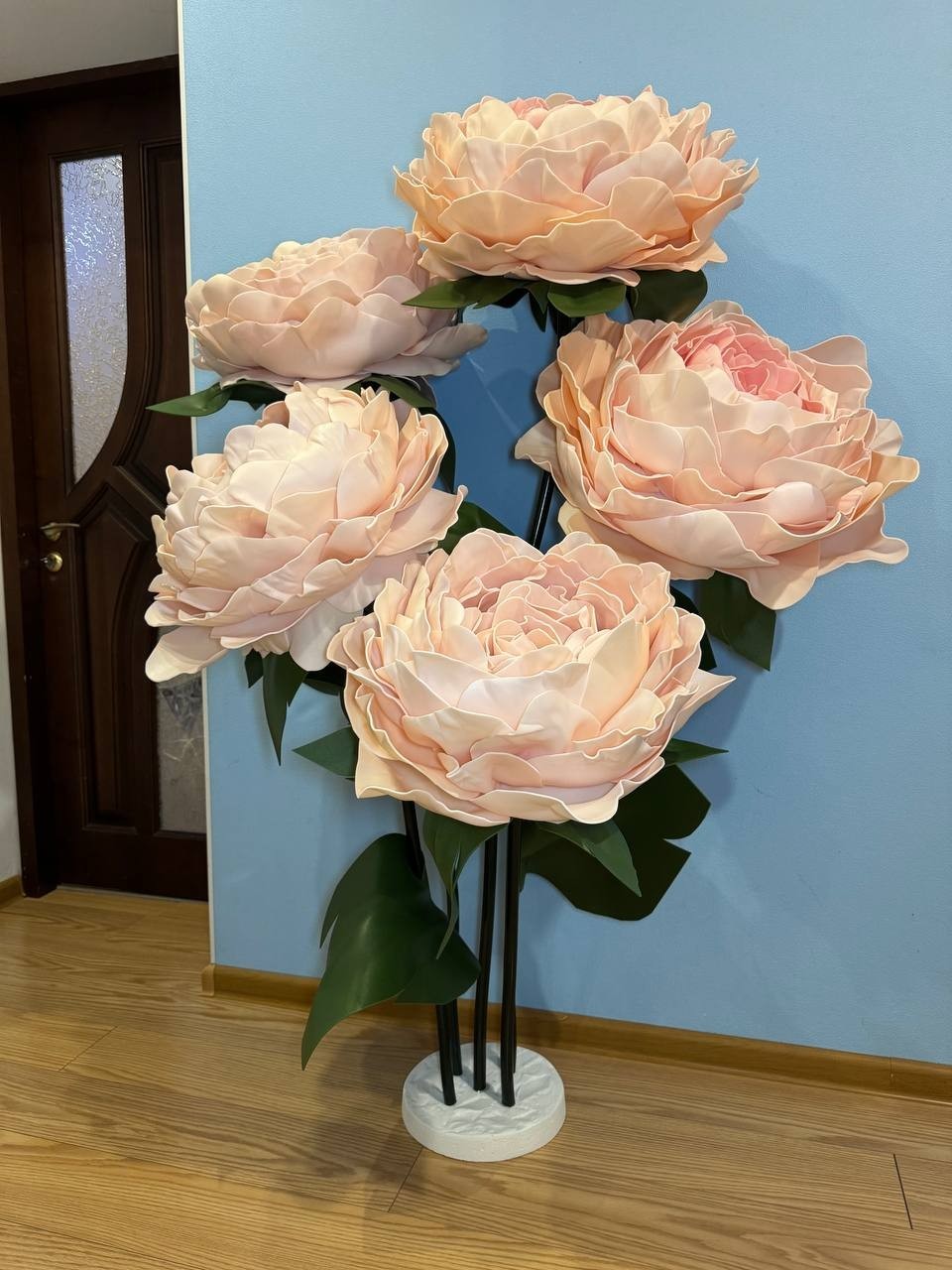 Large Decorative Flowers Foamiran Flowers Window Display Decor / Große Dekoblume
