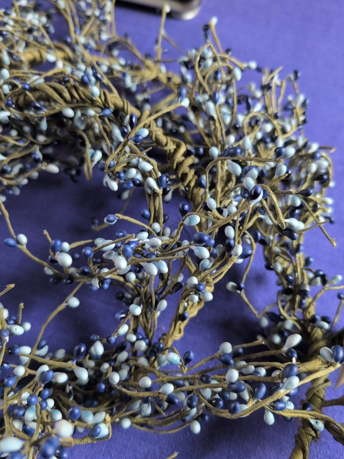 Berry Garland / Country Blue Berry Garland / Wedding Garland Blueberry 4 Ft Swag