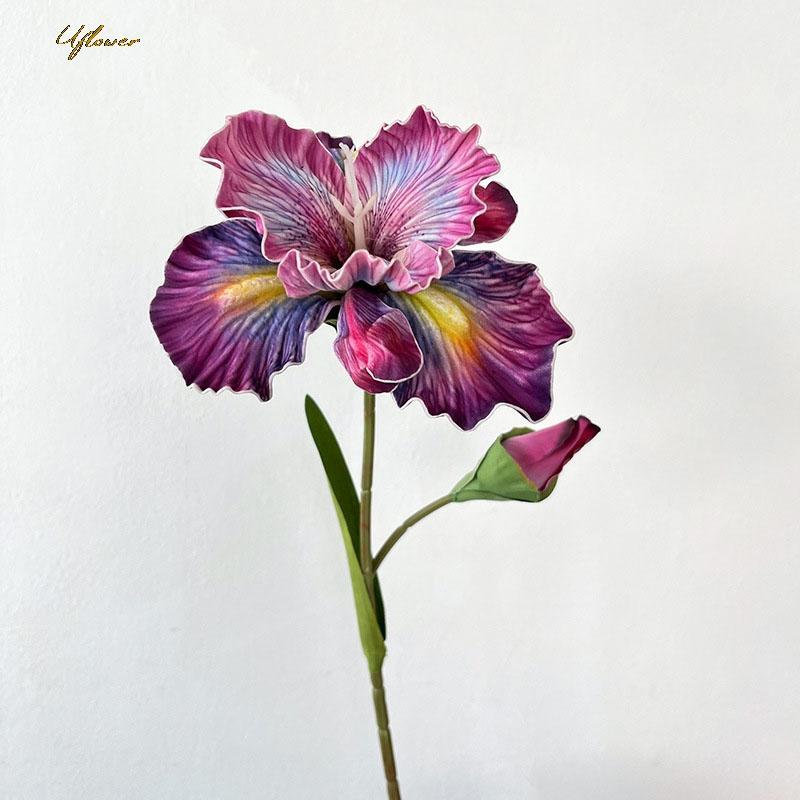45cm Artificial Flower Rose Bouquet Iris Alice Eva Feel Fake Flower Home Wedding