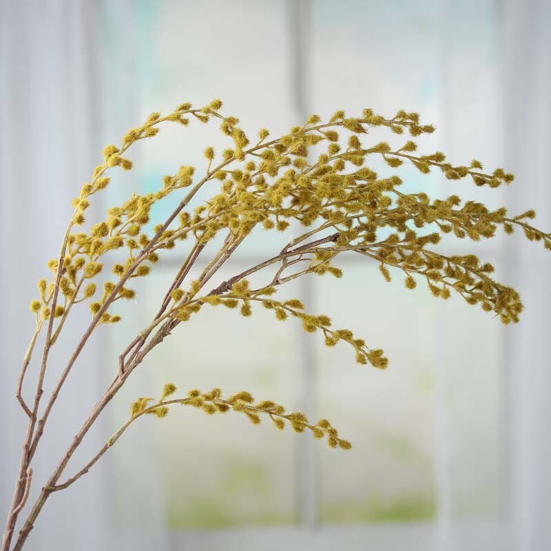 Artificial Tall and Fuzzy Green Ragweed Sprays