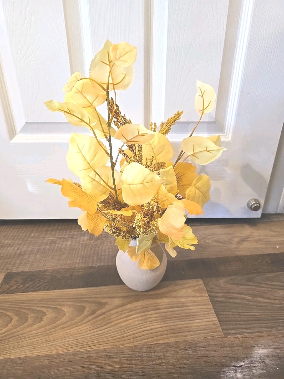 13107 Yellow Leaf Faux Arrangement – Designed with Studio McGee Clay Vase.