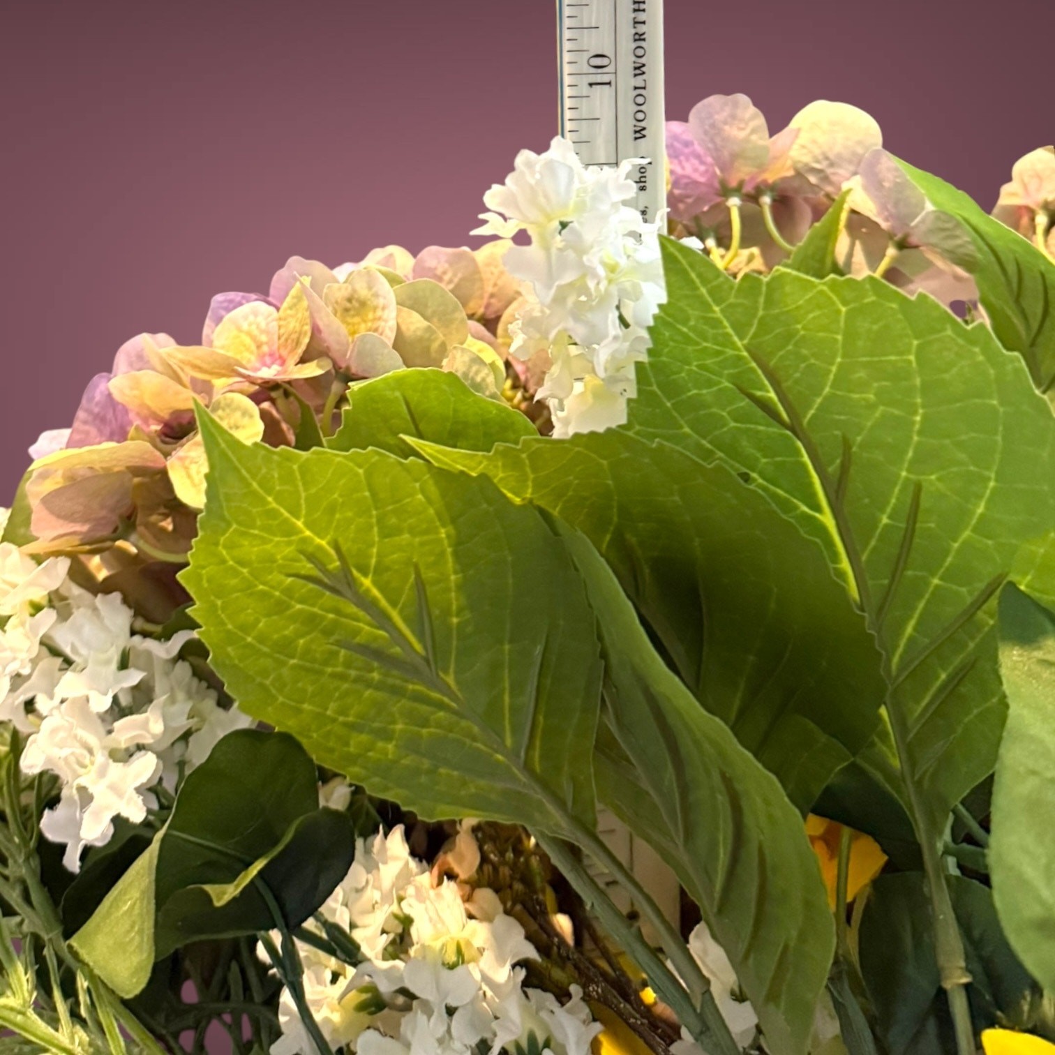 Realistic Silk Wildflowers Bouquet Artificial Flowers Long Stem Hydrangea