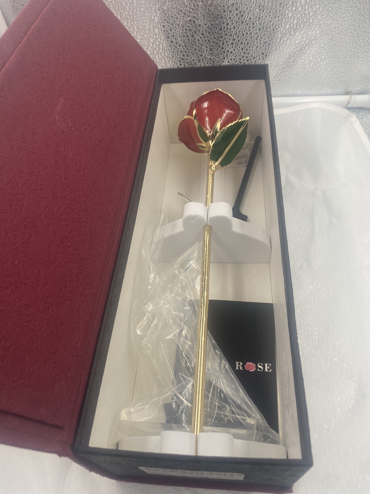 Love Gilded Rose Gift Gold Tips Love GMA t 24 K Gold Rose