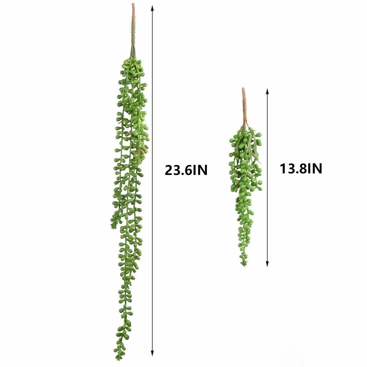 24inch Artificial Hanging Plant Fake Vine Succulents String of Pearls Home Decor