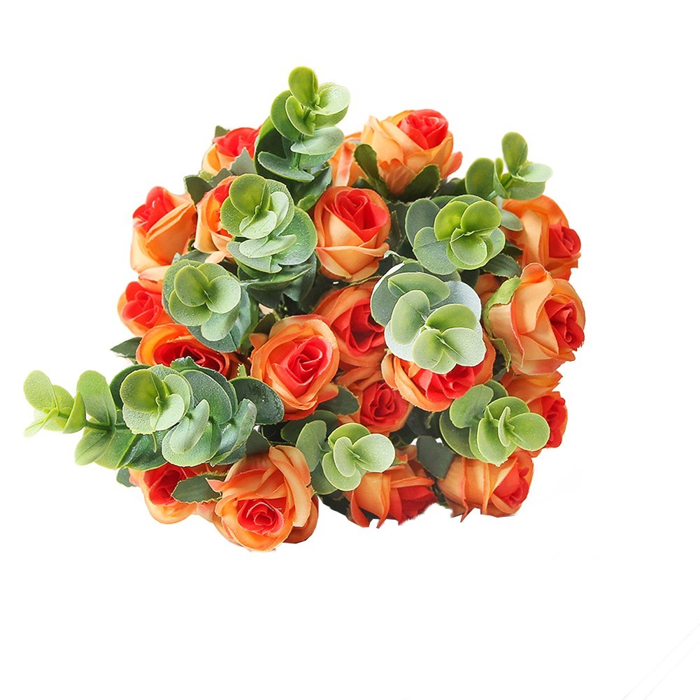 Realistic Silk Bouquet for Wedding Decor 10 Heads Artificial Flowers