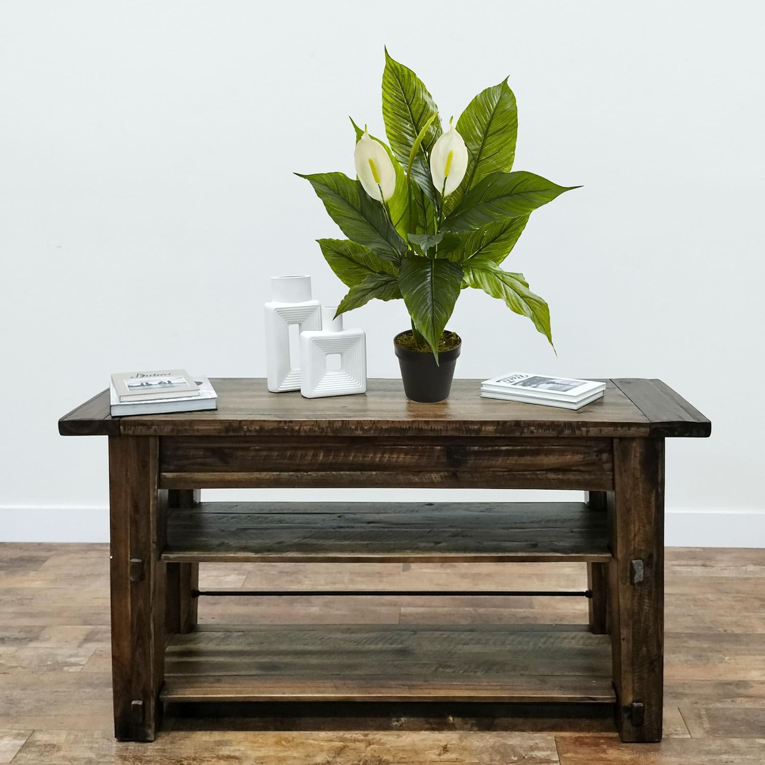 26” Spathiphyllum Artificial (Real Touch) Silk Plants Green