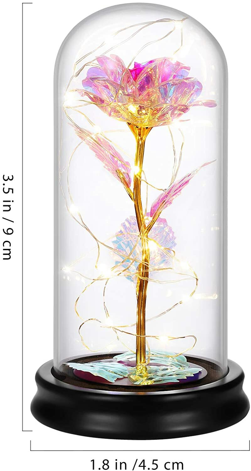 Mother’s Day for Mom Colorful Artificial Flower Rose Led Light String On The Col