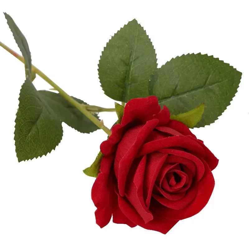 NEW 20Pcs Red Silk Roses Artificial Flowers Realistic Bouquet Home Decor Wedding