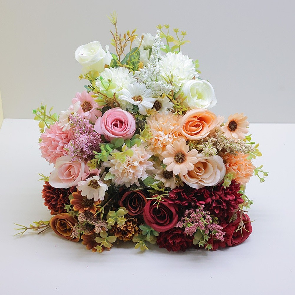 Persian Artificial Flower Bouquet 7 Heads for Home Studio Decoration