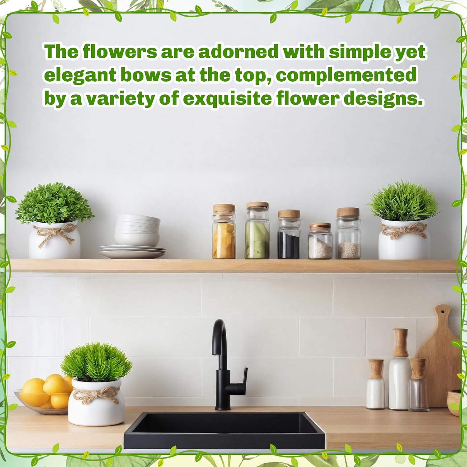 40 Pack Mini Fake Potted Flowers – Perfect for Home, Office, and Weddings