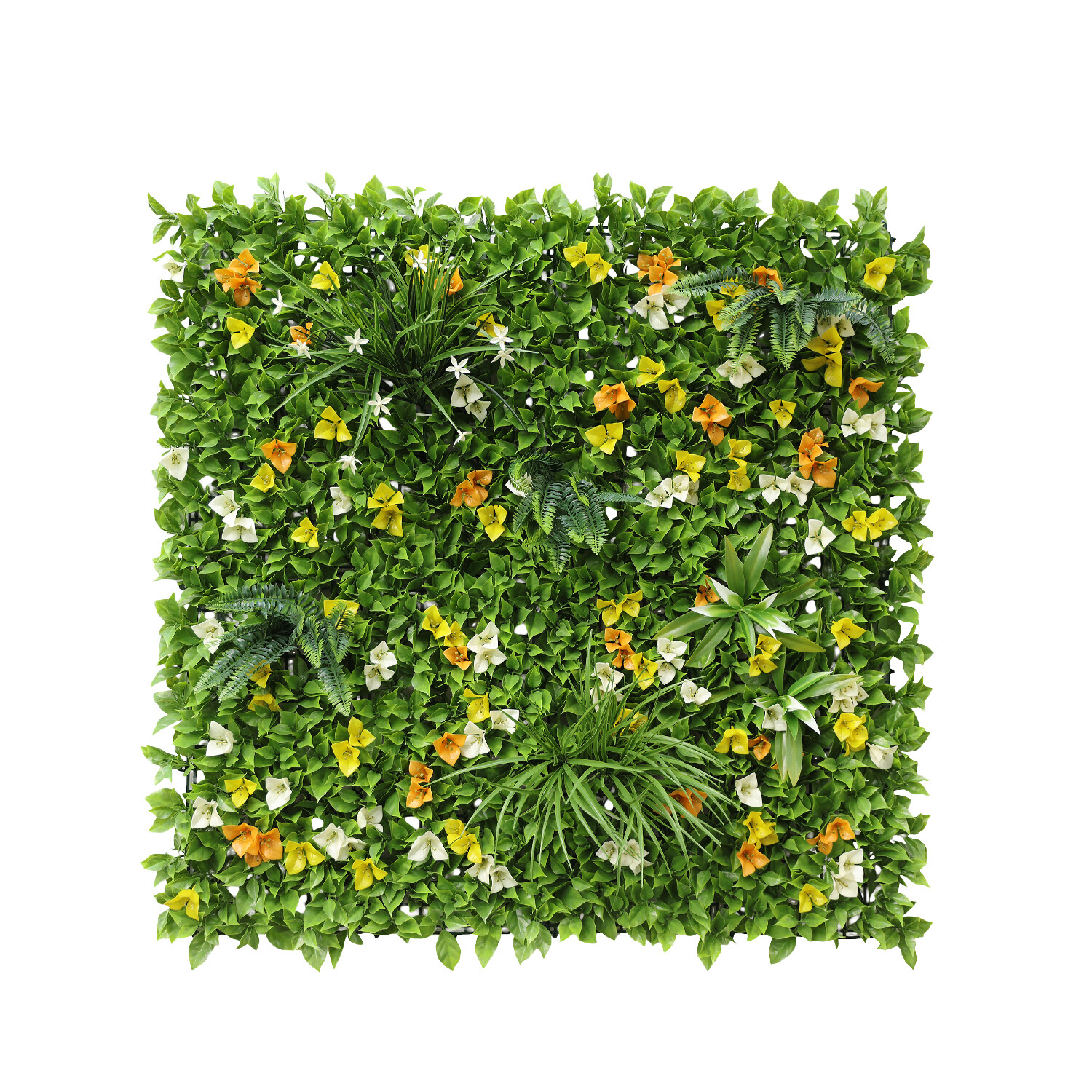 40″ Artificial Grass Mats 3D Mixed Plant Wall Ledge Decor For Home Festival #6