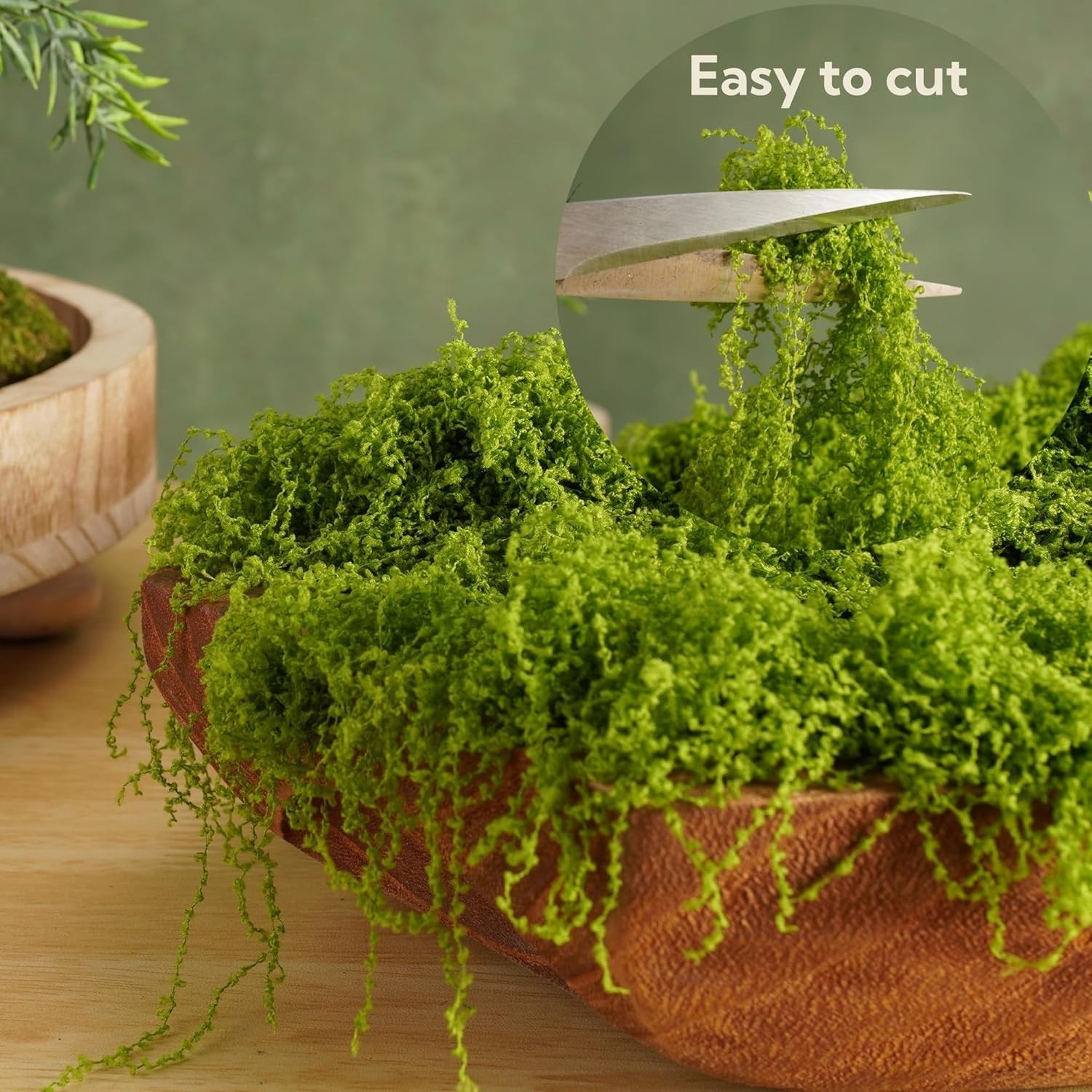 Fake Moss for Plants Indoor, 7OZ Value Pack – Artificial Grass for Crafts, Fl…