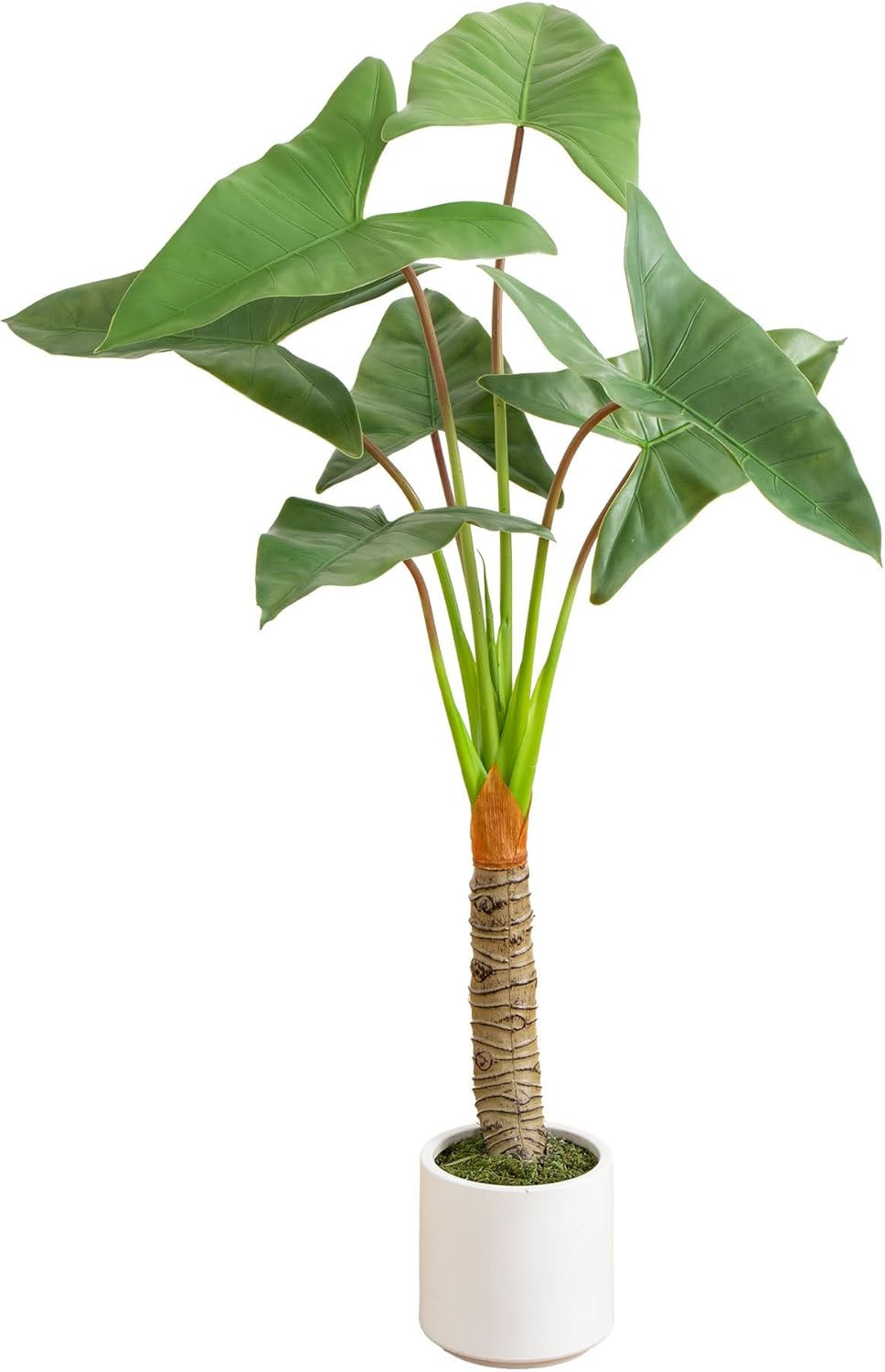 4.5Ft Artificial Arrowhead Philodendron in White Planter – Lifelike Decor
