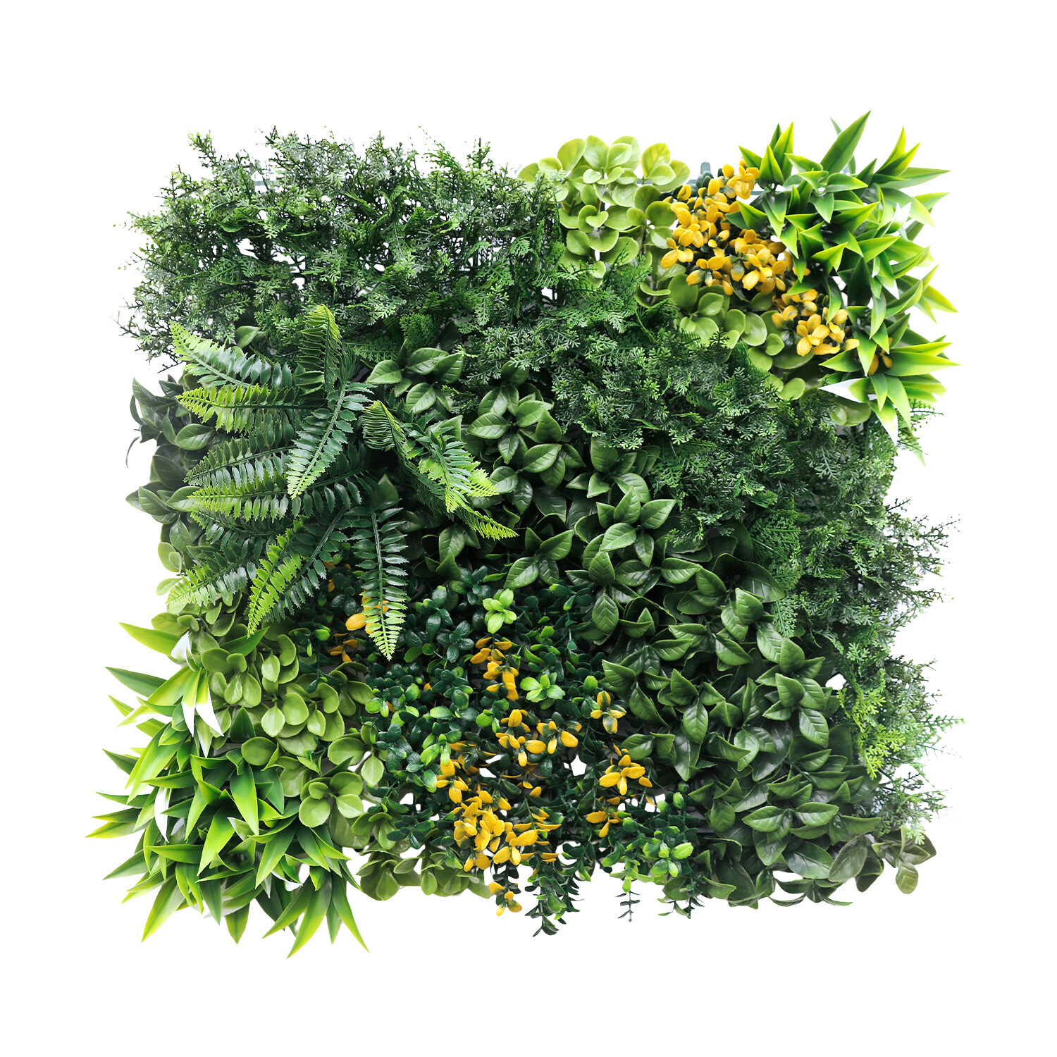 20″ Artificial Grass Mats 3D Mixed Plant Wall Hedge Decor For Home Festival #8