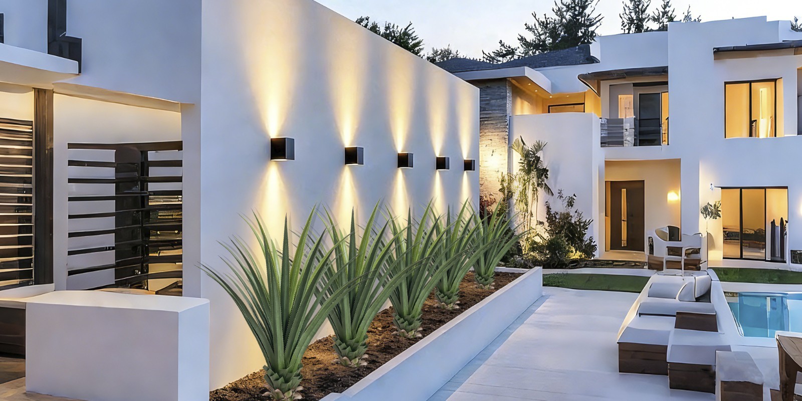 2 Pcs 120 cm Artificial Agave Plant Lifelike Potted Evergreen Greenery for house