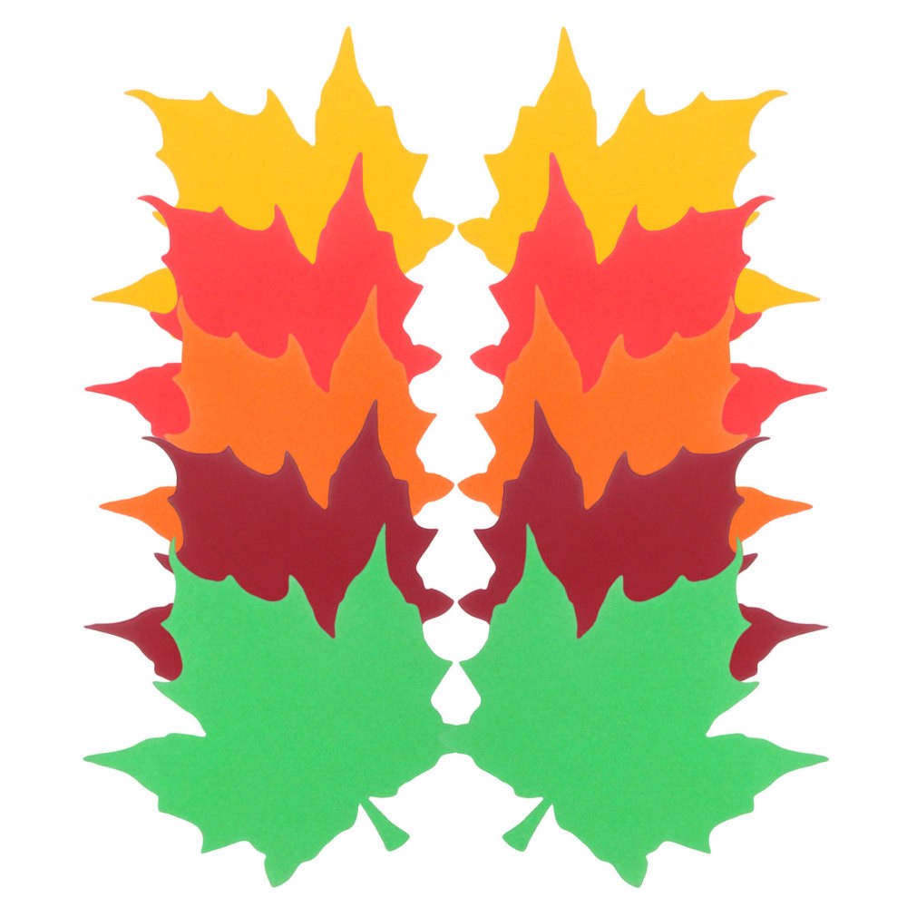 150Pcs Reusable Maple Leaves Paper Cutouts for Thanksgiving Bulletin Board Decor