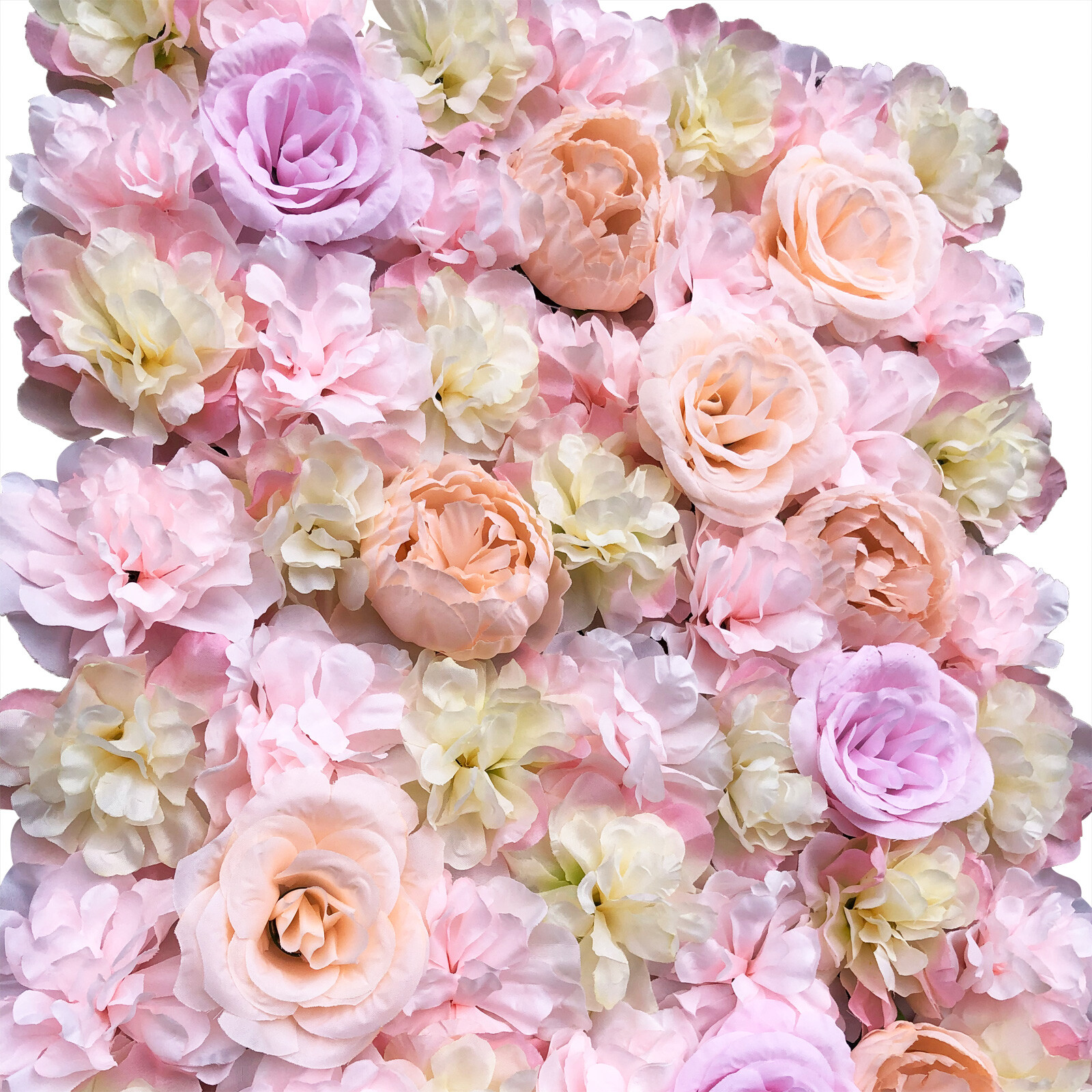 5X Artificial Flower Wall Panels Flower Floral Wall Mat Backdrop Wedding Decor