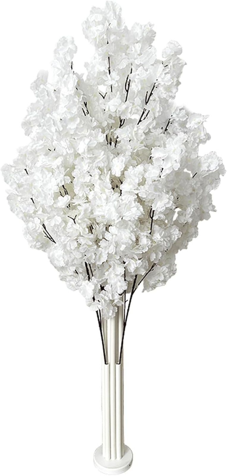 White Cherry Blossom Tree with Stand for Wedding & Party Decor
