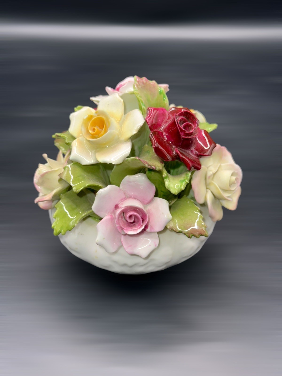 Vintage AYNSLEY ENGLAND Bone China BOUQUET Hand Modeled Family of Flowers