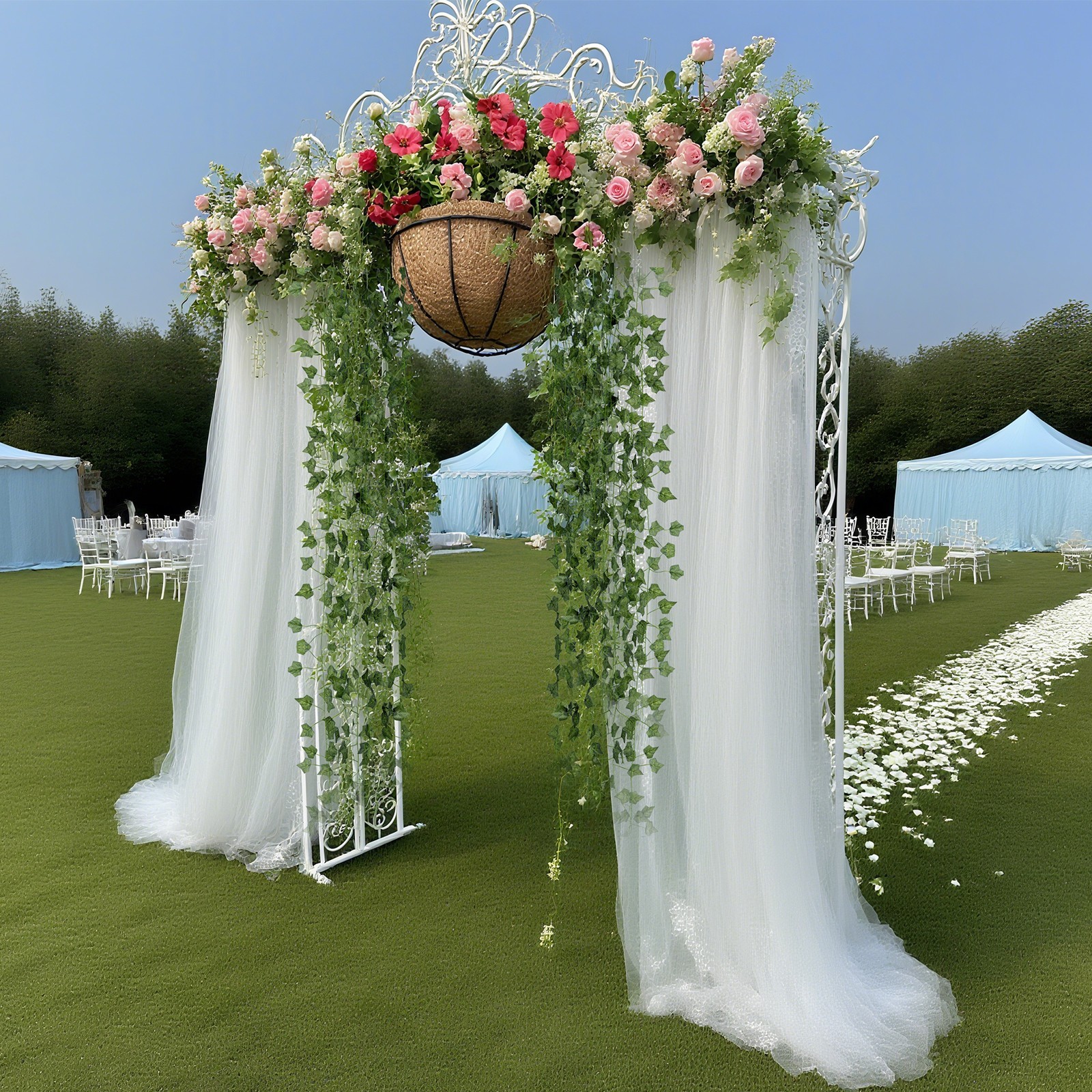 Artificial Ivy Garland 12pcs Fake Vines Hanging Greenery for Home Garden Wedding