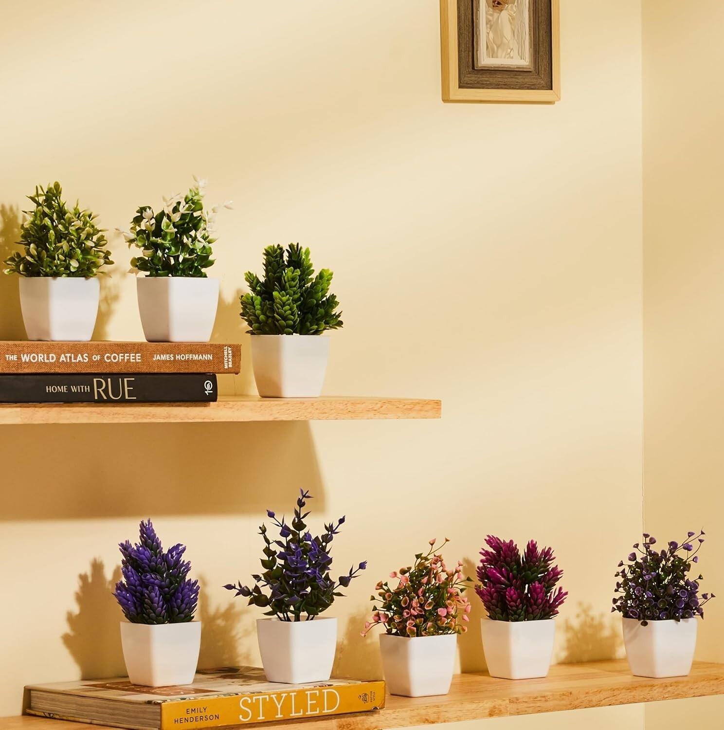Artificial Plants with Pot 5 cm X 13 cm (Pack of 8)