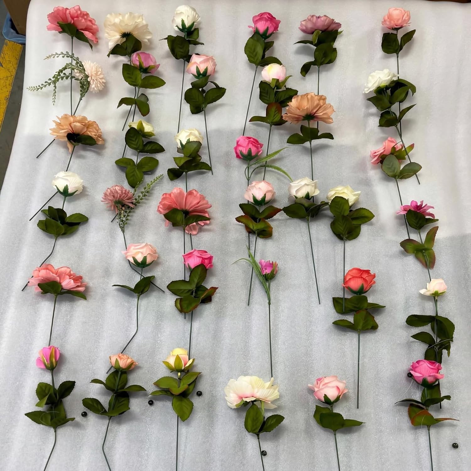 6 Pcs 35.4 ft Flower Garlands Artificial Wildflower Vines Floral Backdrop