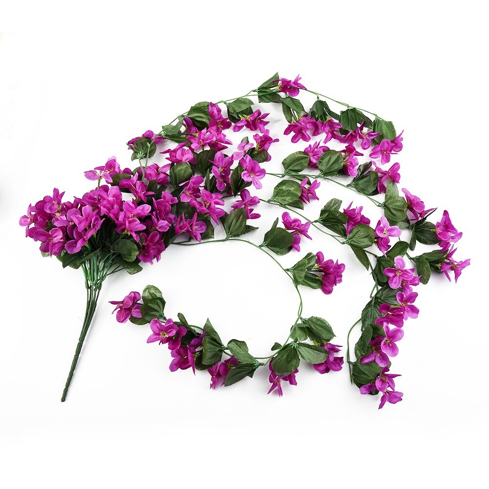 85cm Hanging Wall Artificial Fake Silk Flowers Rattan Plant Vine Home Decor
