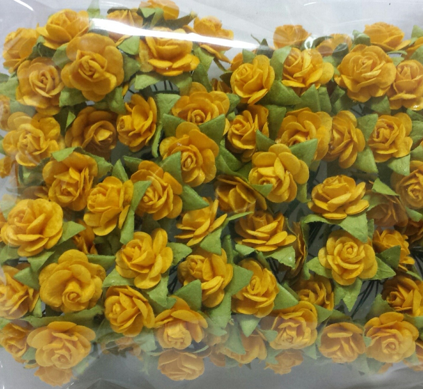 15 mm Mulberry Paper Rose Flower Craft Wedding Card Basket Scrapbooking DIY