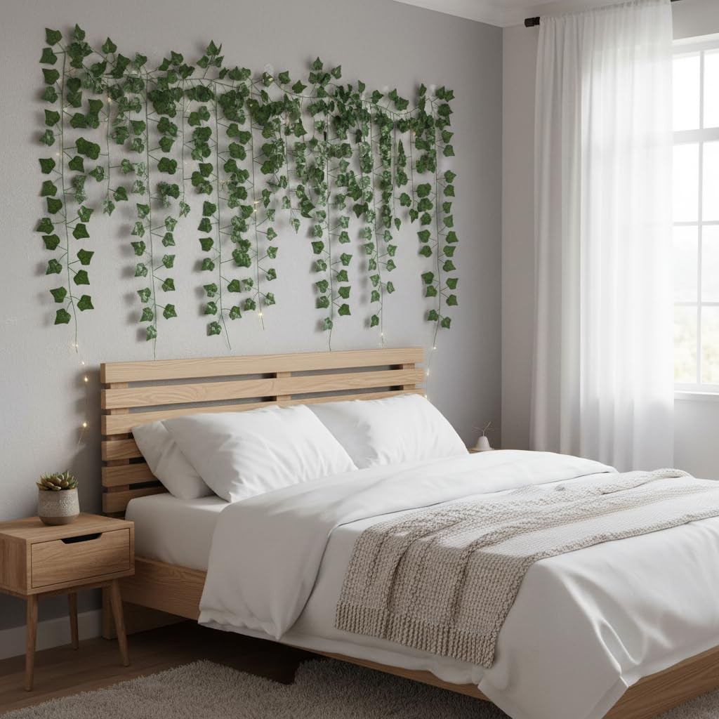 36 Pack Fake Greenery Hanging Garland, 270 Feet Fake Vines Leaves, Artificial…