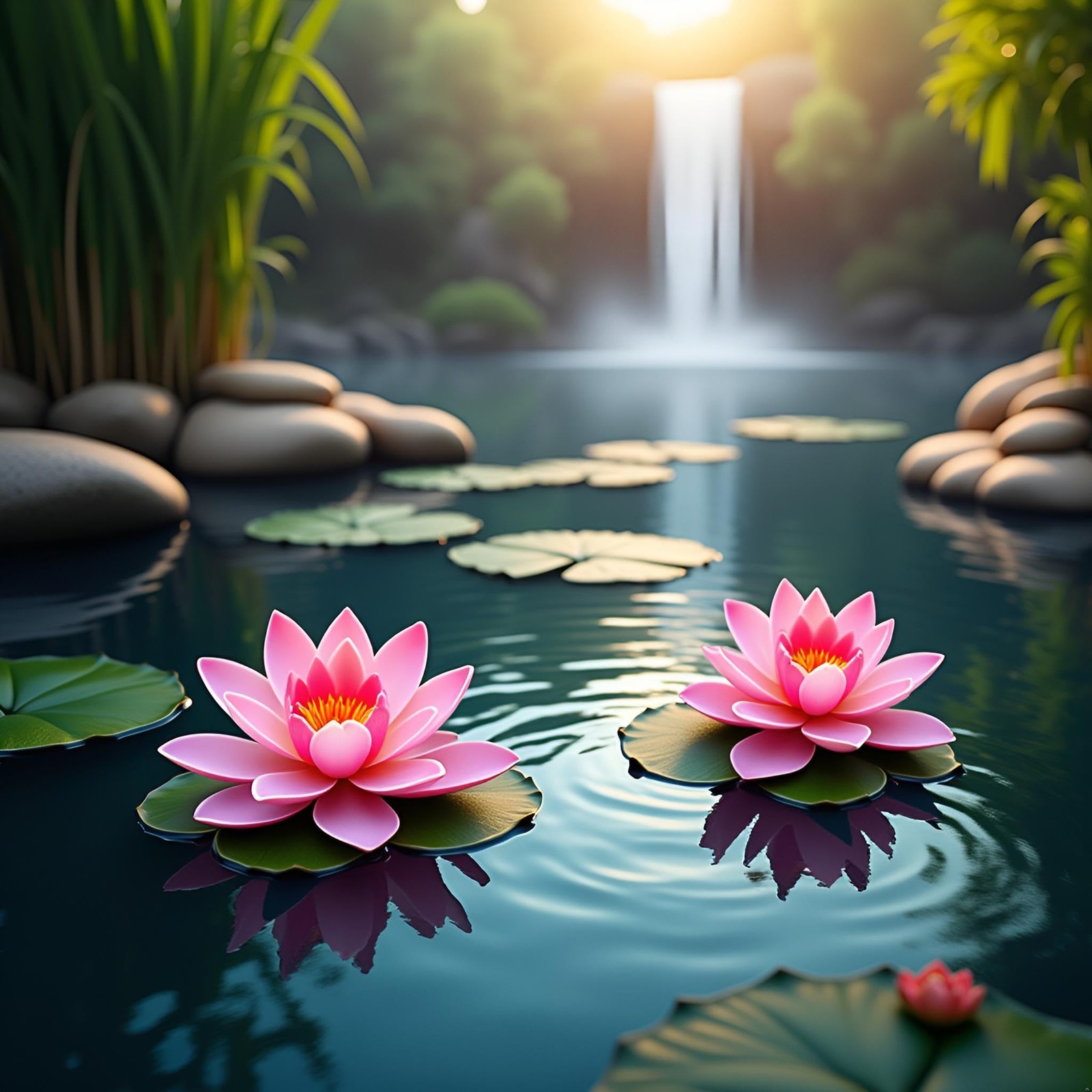 6 Pcs Large Floating Lotus Flowers Realistic Faux Lotus Flowers with Artific…
