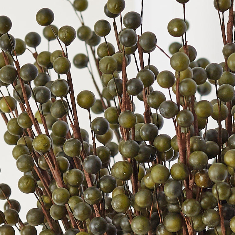 Bulk Case of 144 Soft Sage Green Artificial Berry 22″ Floral Sprays