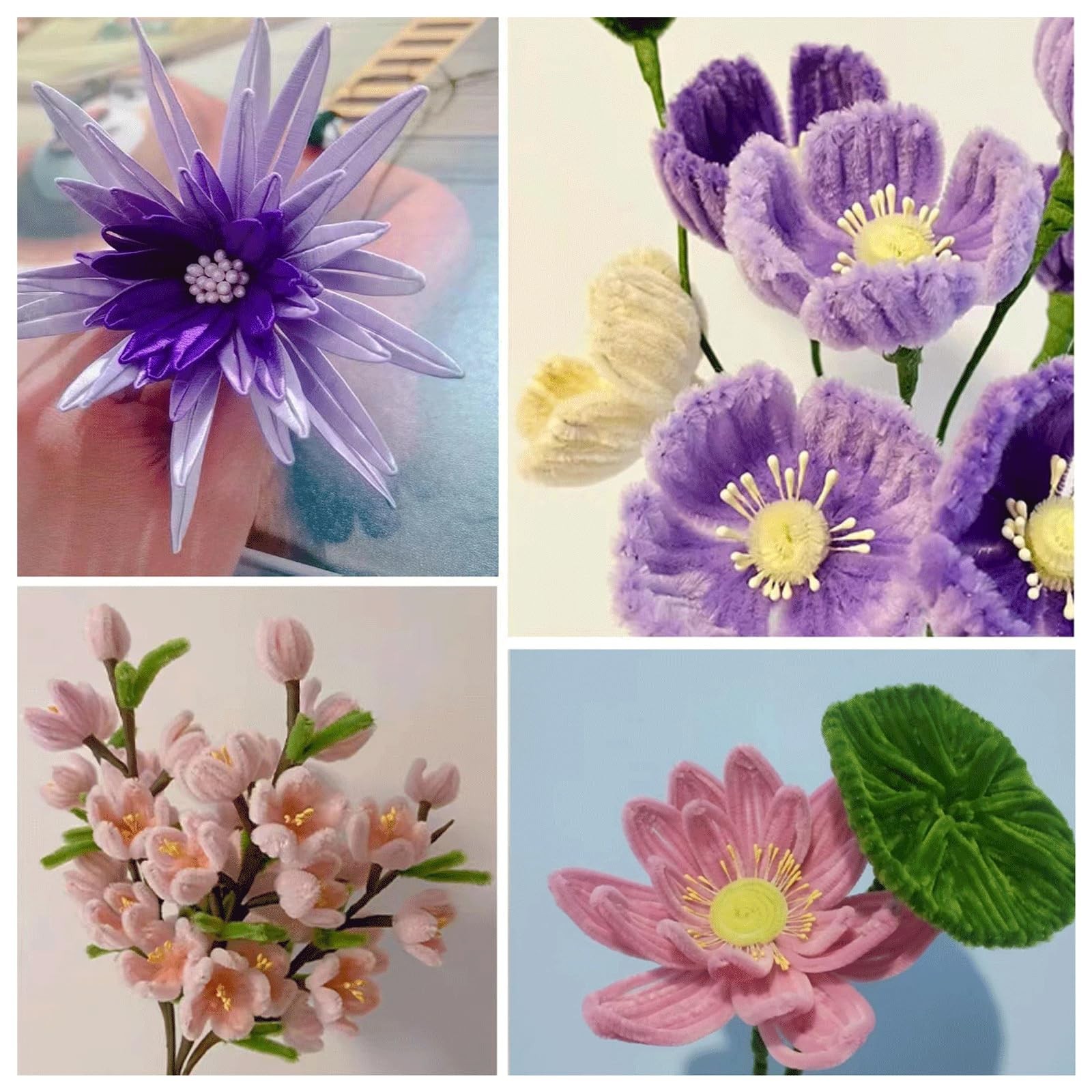 2400 PCS Simulated Flower Stamens Mini Artificial Double Heads Floral DIY
