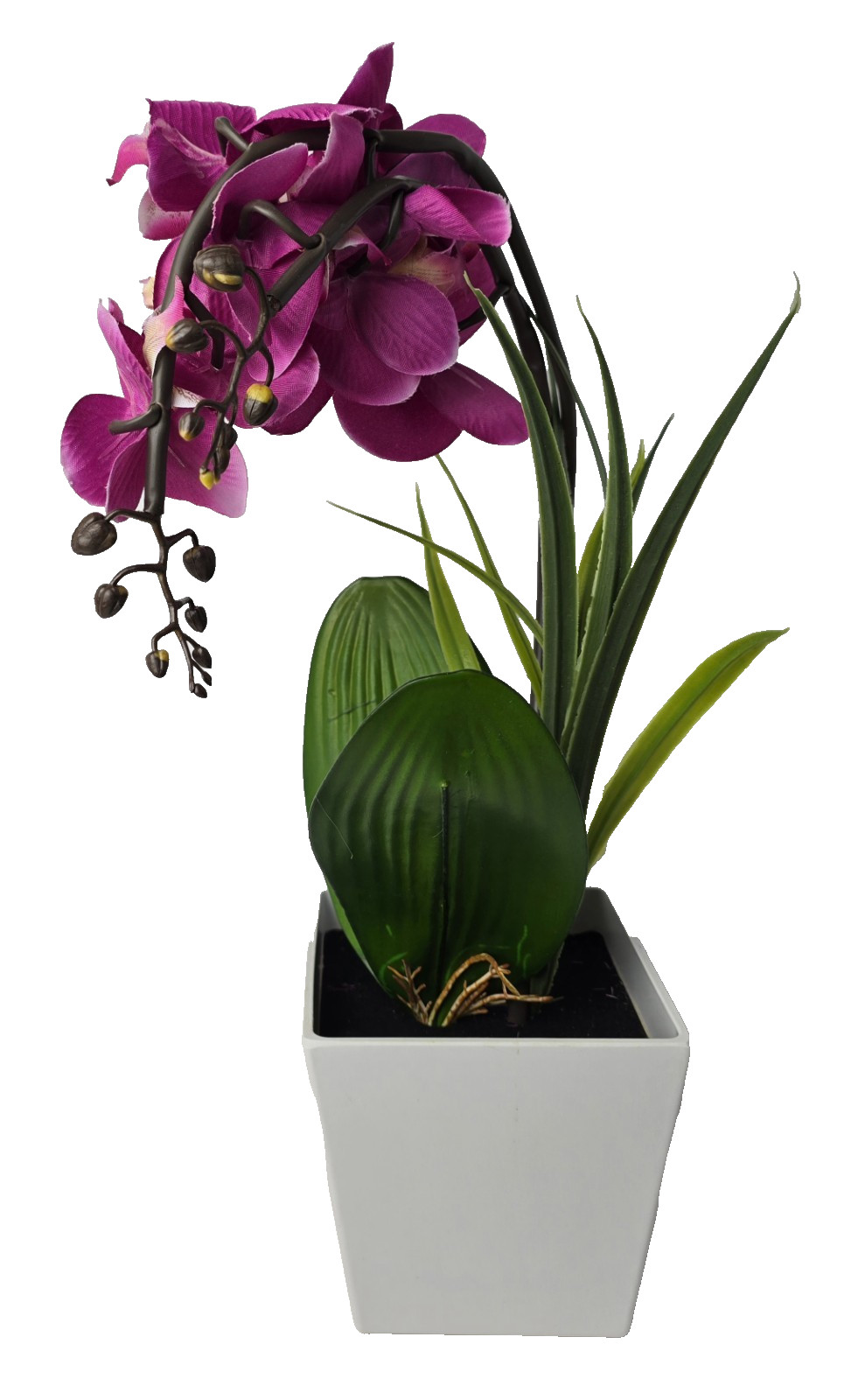 NEW Homeseasons Artificial Orchid w/ LED Lights & Timer 16″ Tall Original Box