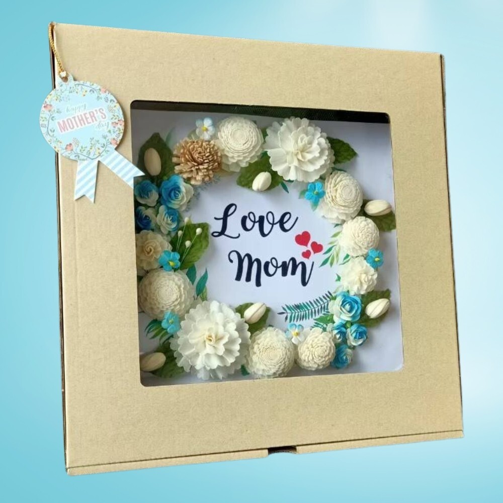 Carnation Blooms of Love: A Mother’s Day Present in a Craft Box, gifts for mom.