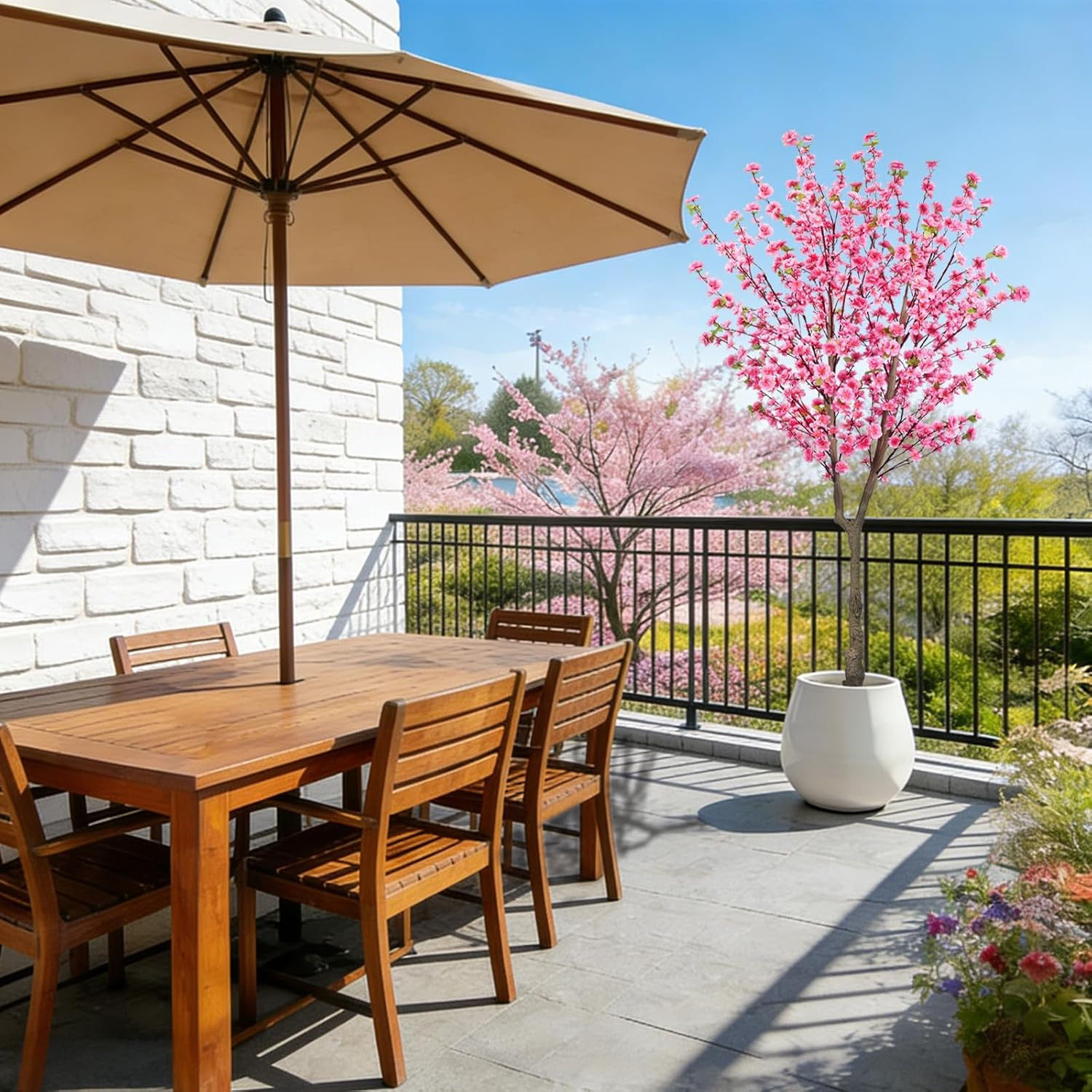 6.5Ft Cherry Blossom Tree with 32 Branches for Home & Party Decor