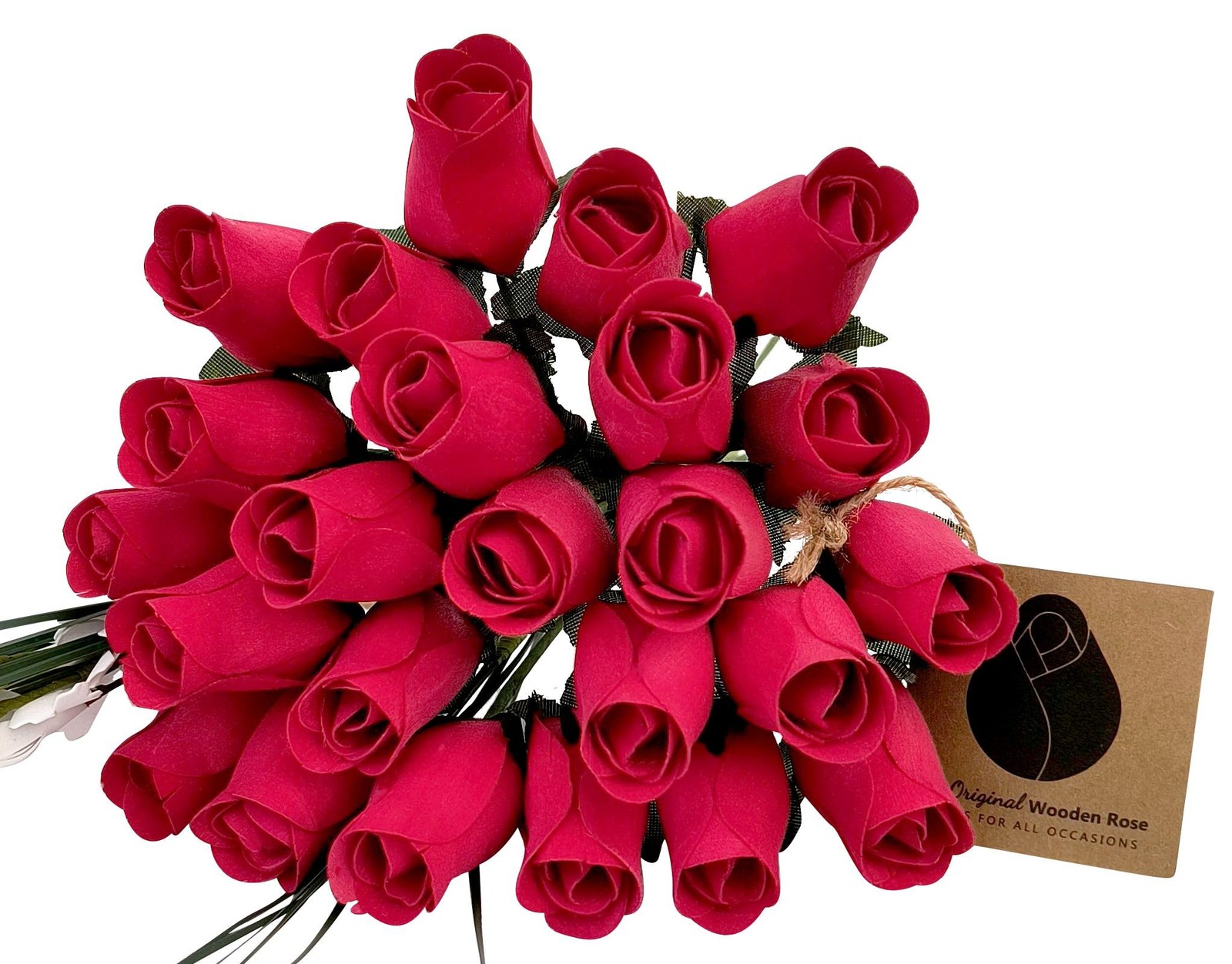 Valentines Day All Red Flower Bouquet 2 Dozen Romantic Floral Gift Decor