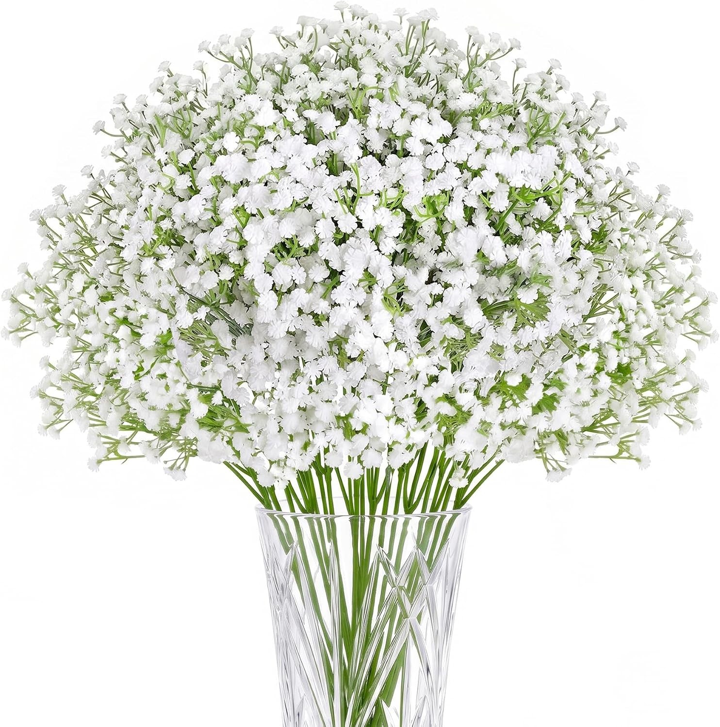 Babys Breath Artificial Flowers, 11PCS 21″ Vase Filler | Gypsophila Bouquet for